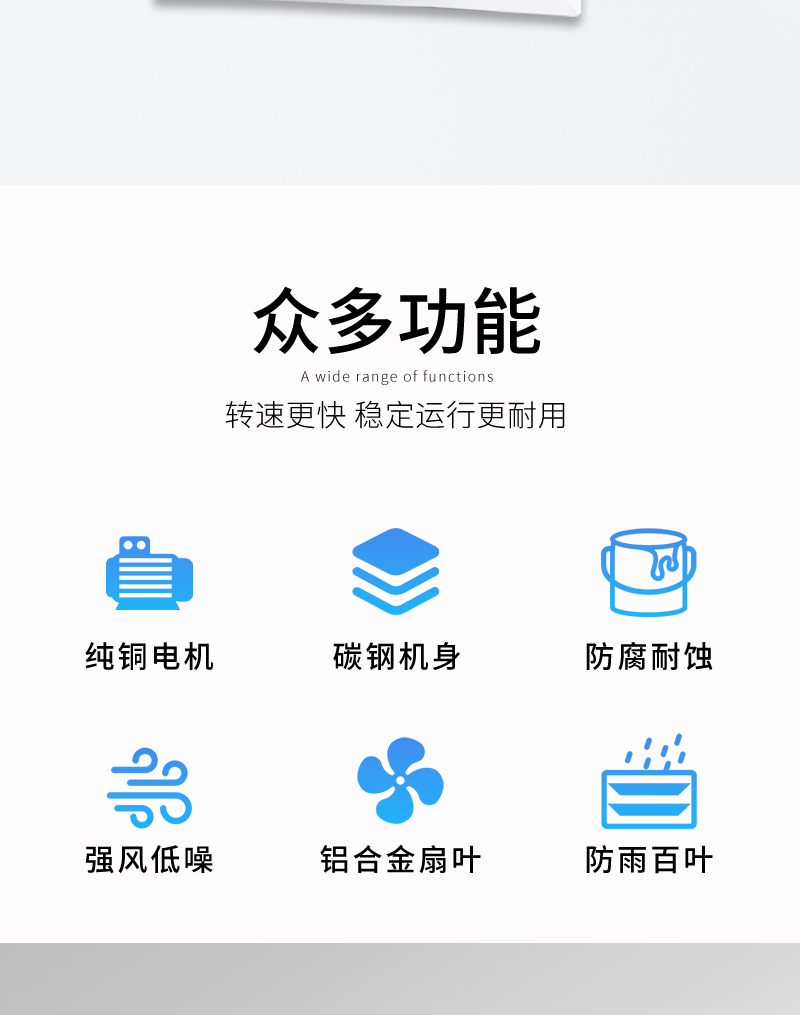 方形壁（bì）式軸流風機