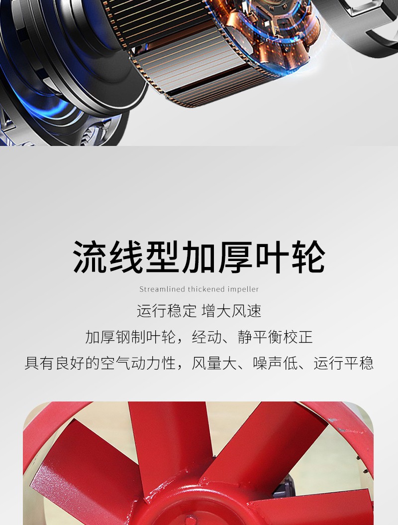 消防排煙軸（zhóu）流風機