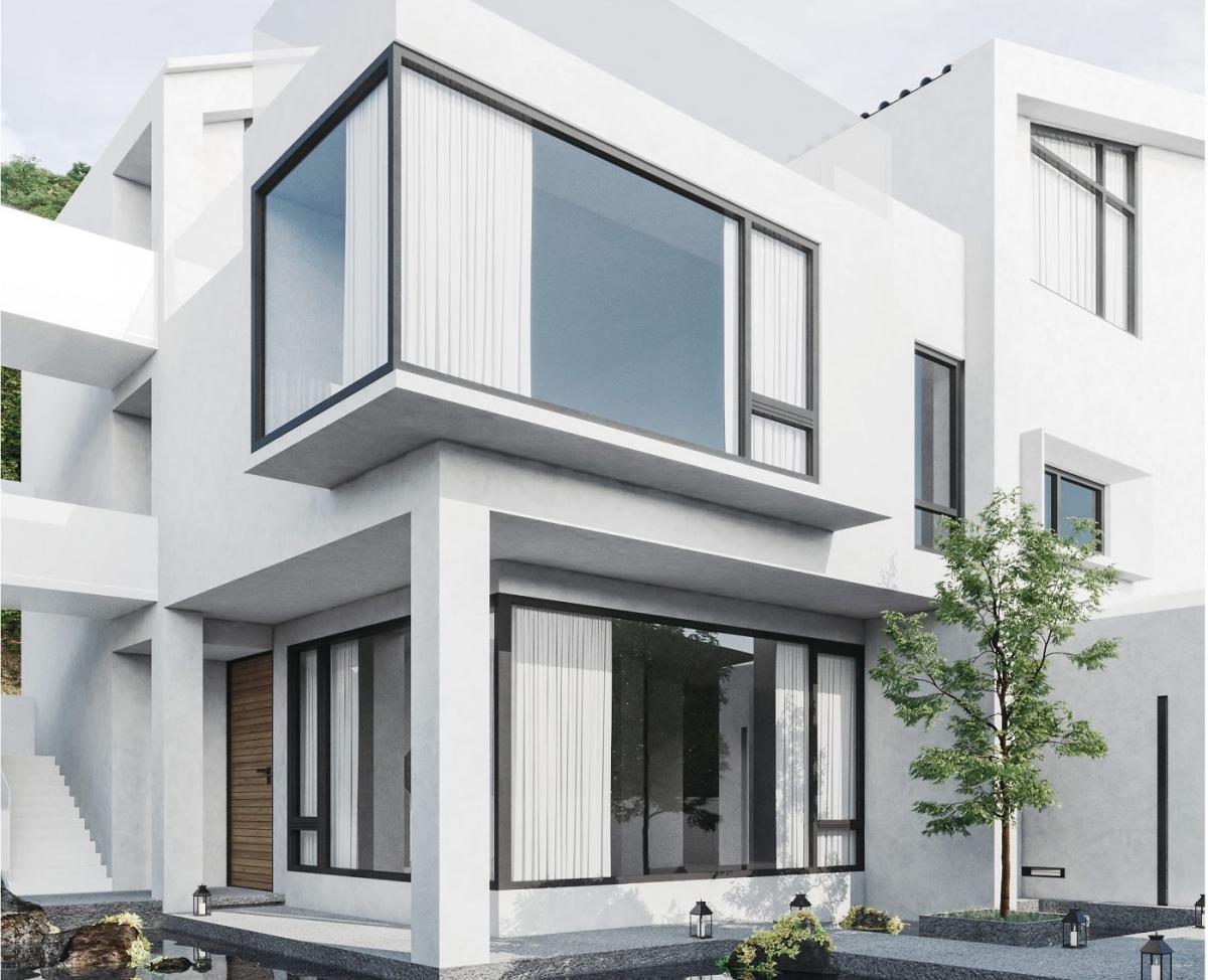 78國美內外平框外開窗、雙內開